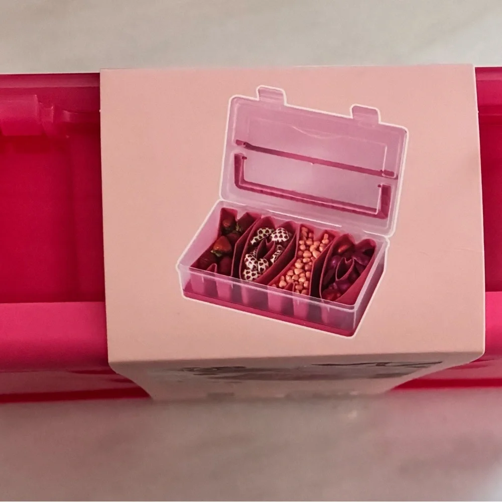 Pink snack / Jewelry Organizer Box